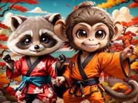 image bg Kung Fu Little Animals