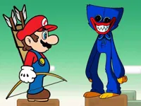 image bg Mario vs Huggy Wuggy