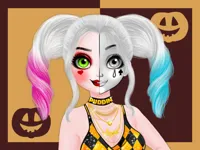 image bg Princess Halloween Makeup HalfFaces Tutorial