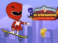 image bg Power Rangers Skateboading